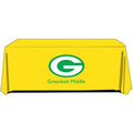 6' Economy Premium Polyester Tablecloths With Silk Screen